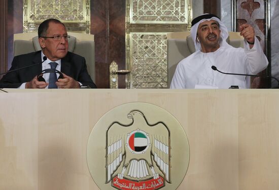 Russian Foreign Minister Sergei Lavrov visits the United Arab Emirates