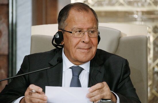 Russian Foreign Minister Sergei Lavrov visits the United Arab Emirates