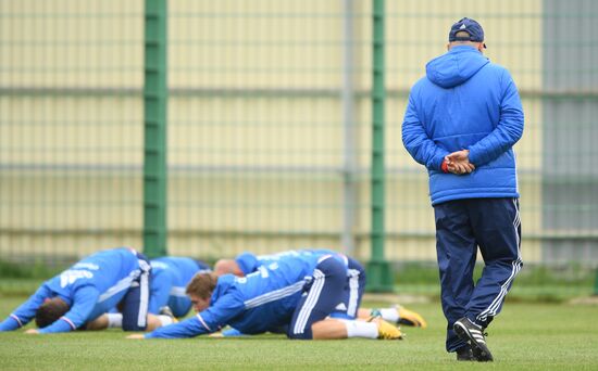 Russian national football team in training