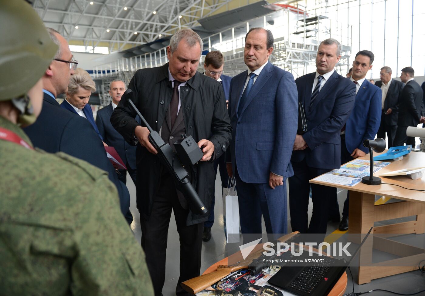 Deputy Russian Prime Minister Dmitry Rogozin visits the Novgorod Region