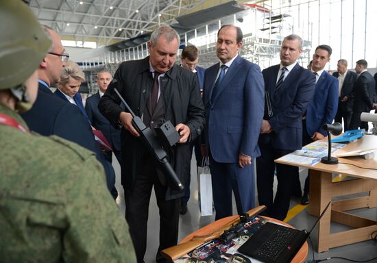 Deputy Russian Prime Minister Dmitry Rogozin visits the Novgorod Region