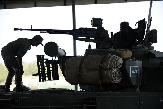 Tank units hold drills in Rostov Region