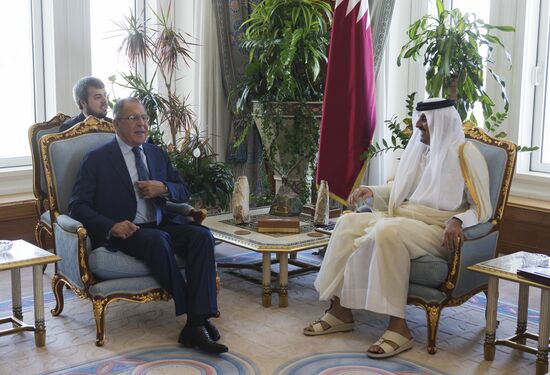 Foreign Minister Sergei Lavrov visits Qatar
