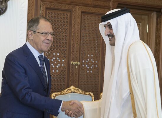 Foreign Minister Sergei Lavrov visits Qatar