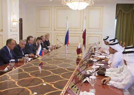 Foreign Minister Sergei Lavrov visits Qatar