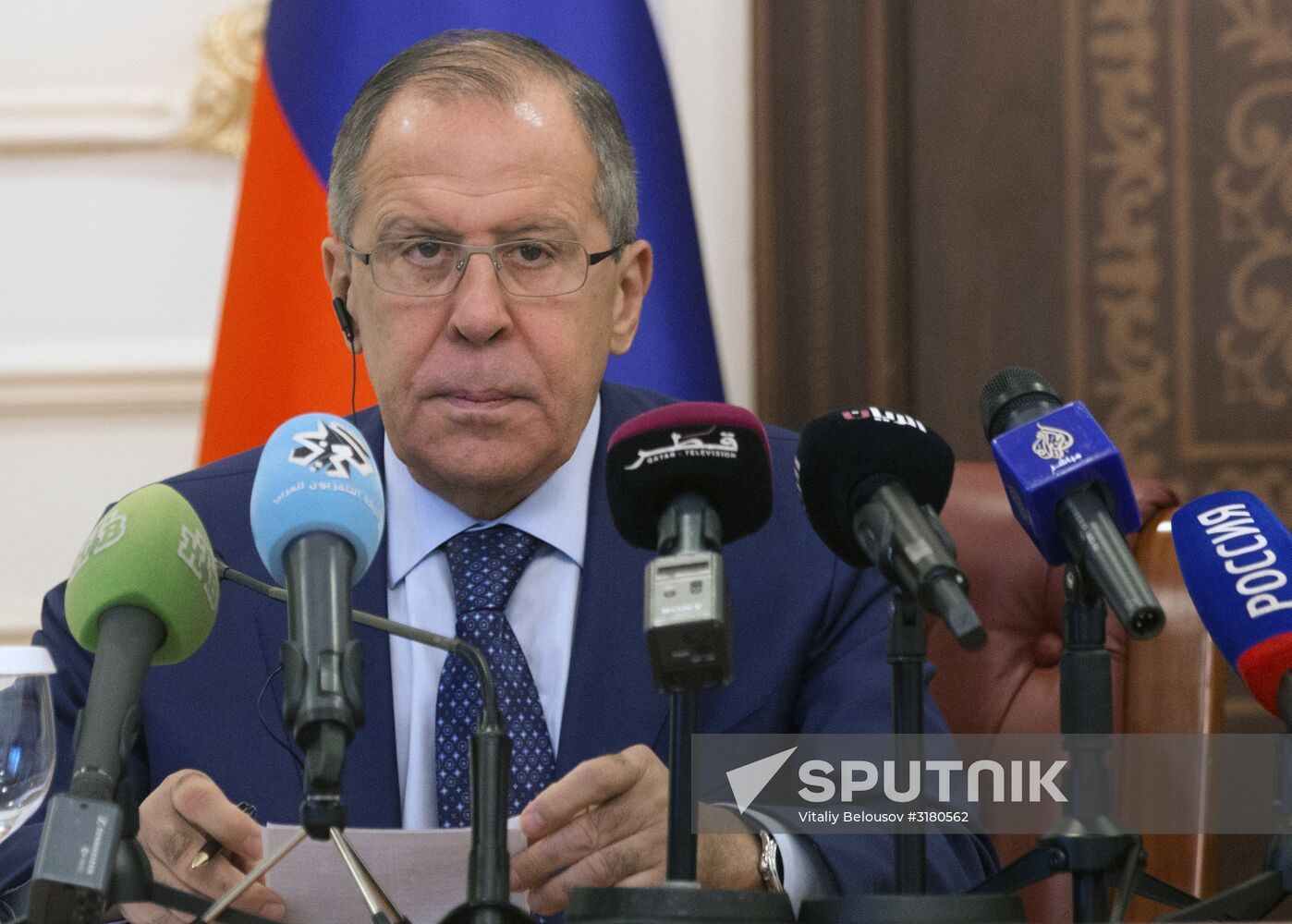 Foreign Minister Sergei Lavrov visits Qatar