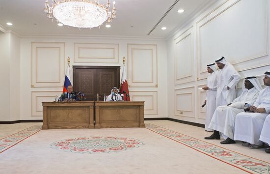 Foreign Minister Sergei Lavrov visits Qatar