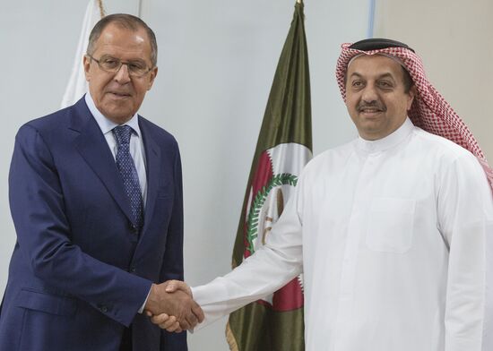 Foreign Minister Sergei Lavrov visits Qatar