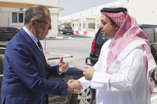 Foreign Minister Sergei Lavrov visits Qatar