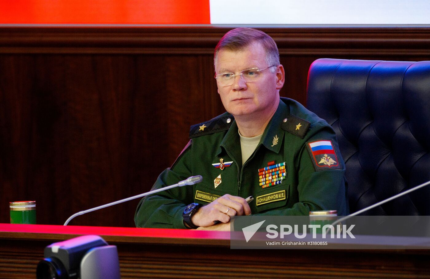 News conference following Army 2017 International Military-Technical Forum at Russian Defense Ministry