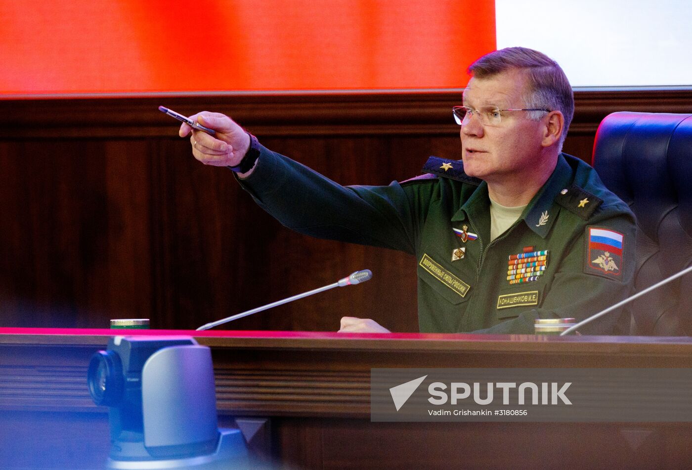 News conference following Army 2017 International Military-Technical Forum at Russian Defense Ministry