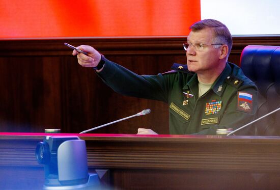News conference following Army 2017 International Military-Technical Forum at Russian Defense Ministry