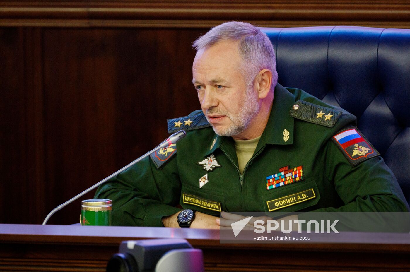 News conference following Army 2017 International Military-Technical Forum at Russian Defense Ministry