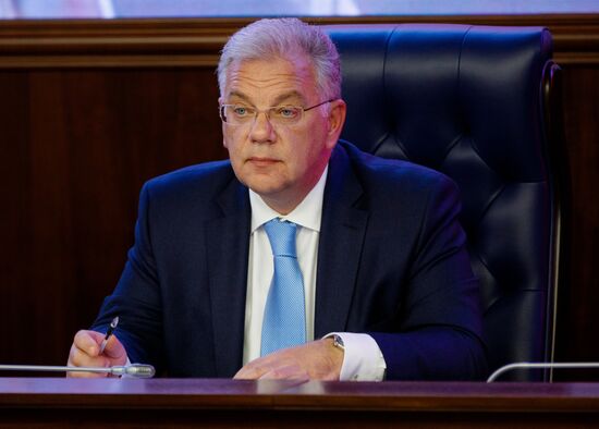 News conference following Army 2017 International Military-Technical Forum at Russian Defense Ministry