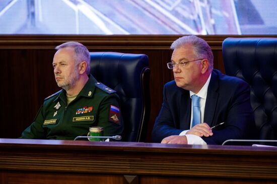 News conference following Army 2017 International Military-Technical Forum at Russian Defense Ministry