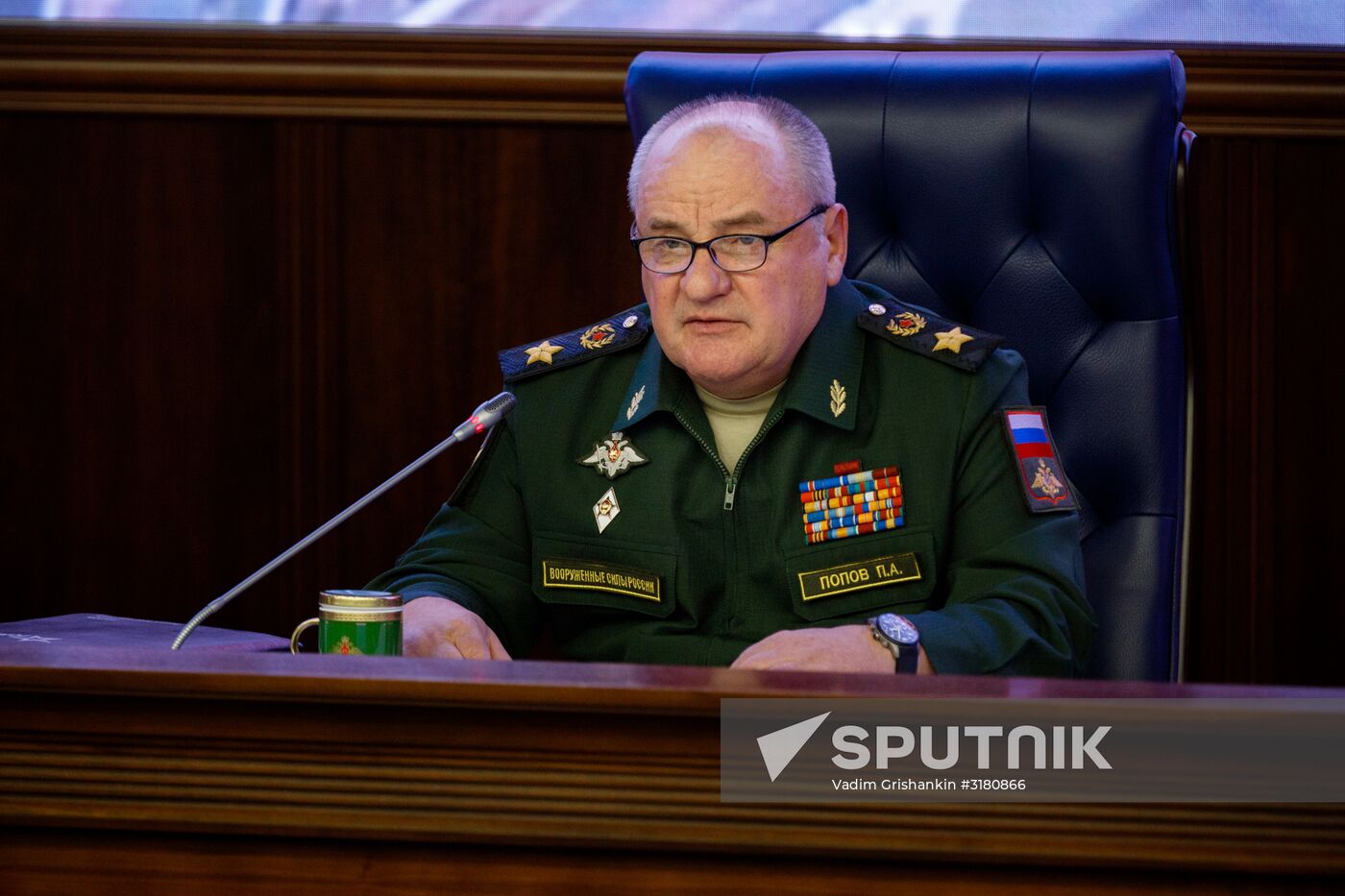 News conference following Army 2017 International Military-Technical Forum at Russian Defense Ministry