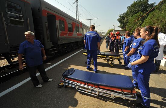 Russian Emergencies Ministry stages drills in Krasnodar Territory