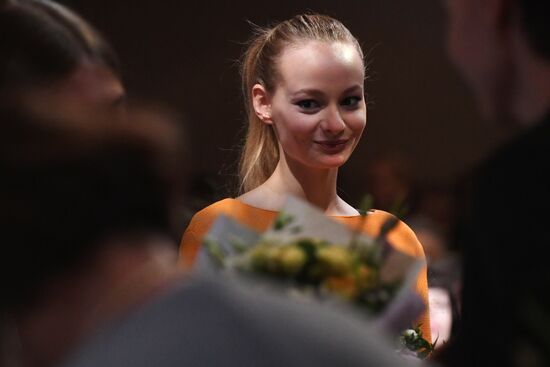 Moscow Chekhov art theater company gathering