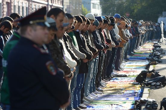 Eid al-Adha celebration in Moscow