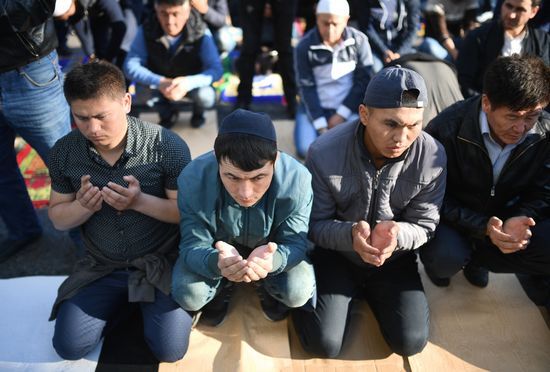 Eid al-Adha celebration in Moscow