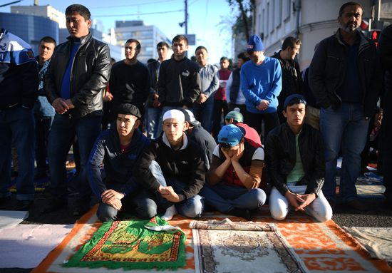 Eid al-Adha celebration in Moscow
