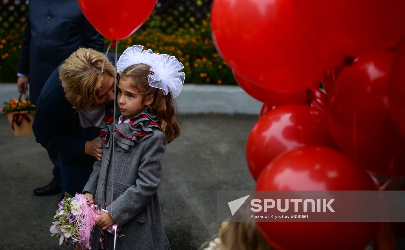 New school year starts in Russia
