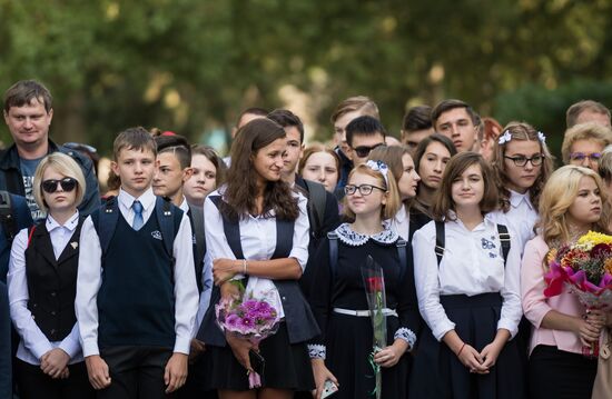 New school year starts in Russia