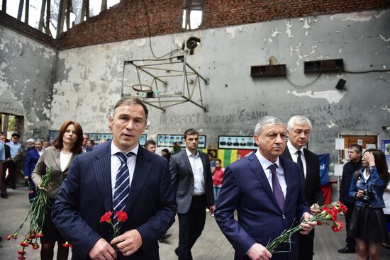 Memorial events in Beslan