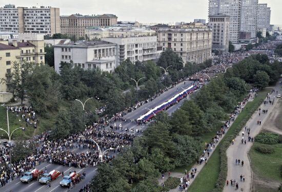 Funeral of those killed in August coup