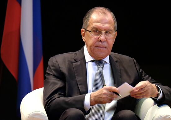 Russian Foreign Minister Sergei Lavrov meets with MGIMO students and academic staff