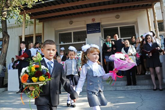 New school year starts in Russia