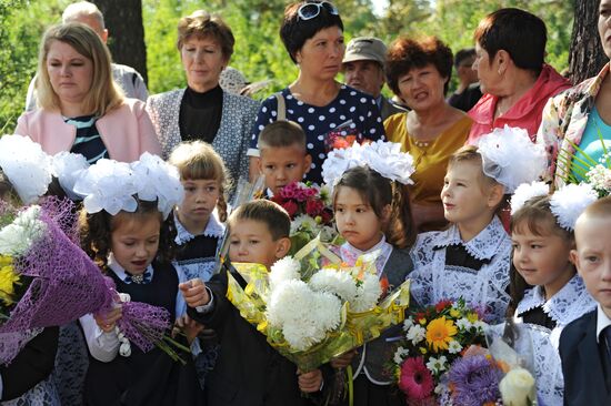 New school year starts in Russia