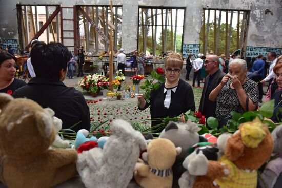 Memorial events in Beslan