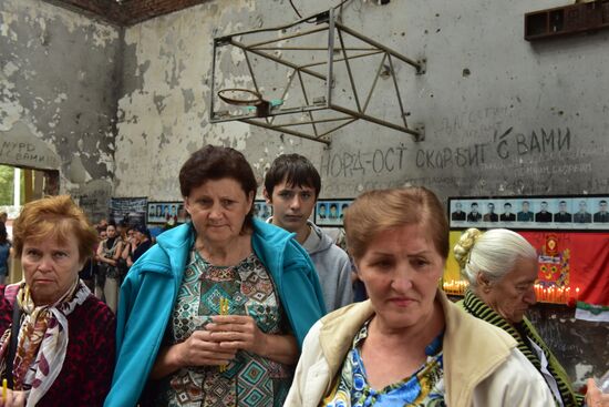Memorial events in Beslan