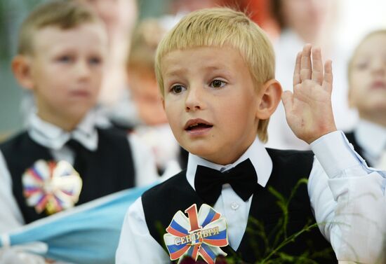 New school year starts in Russia