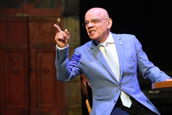 Meeting of Satirikon Theater company