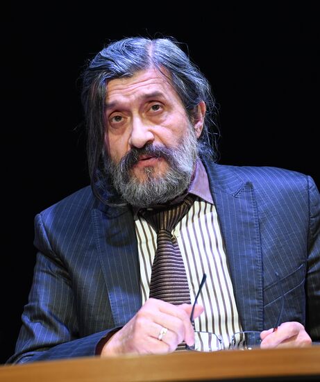 Meeting of Satirikon Theater company