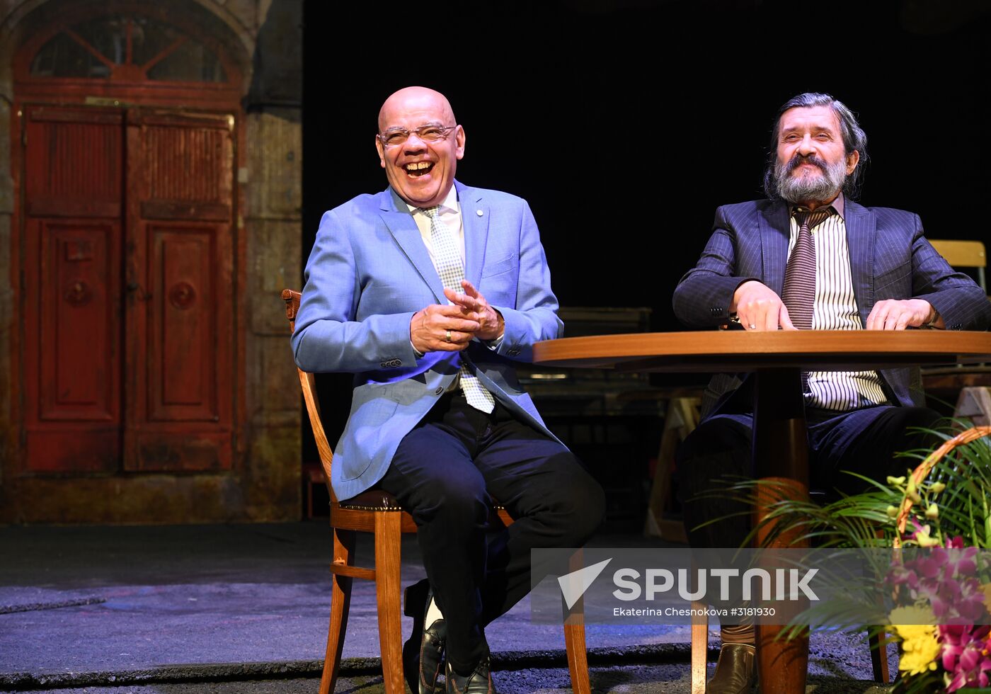 Meeting of Satirikon Theater company