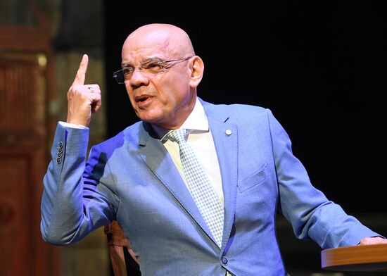 Meeting of Satirikon Theater company