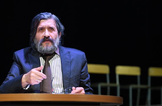 Meeting of Satirikon Theater company