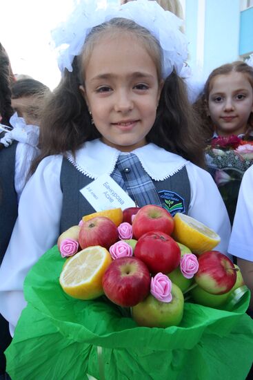 New school year starts in Russia