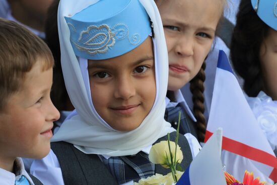 New school year starts in Russia
