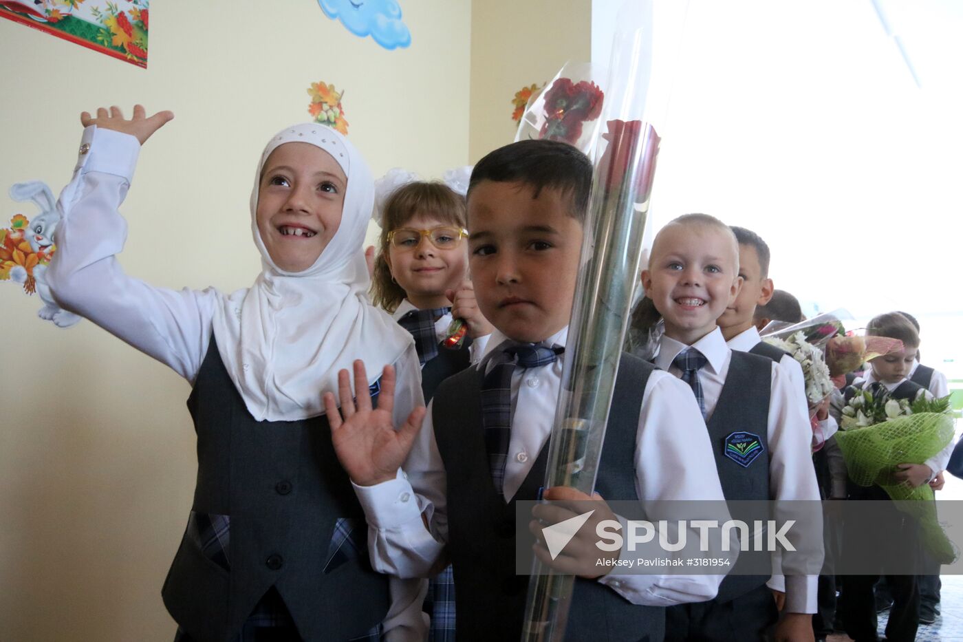 New school year starts in Russia