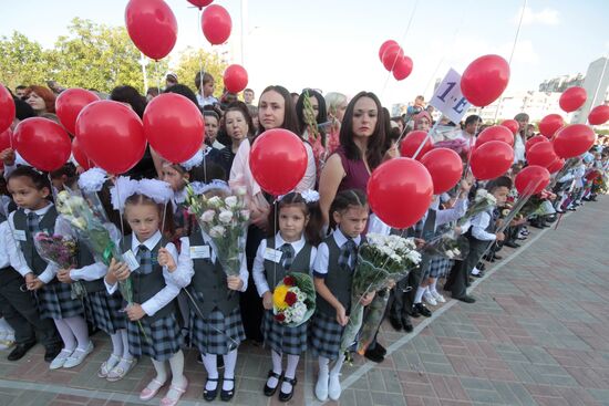 New school year starts in Russia