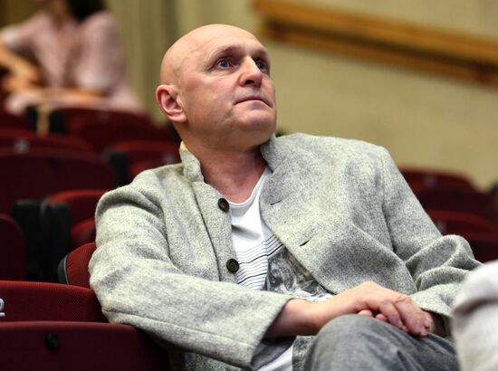 Meeting of Satirikon Theater company