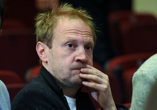 Meeting of Satirikon Theater company