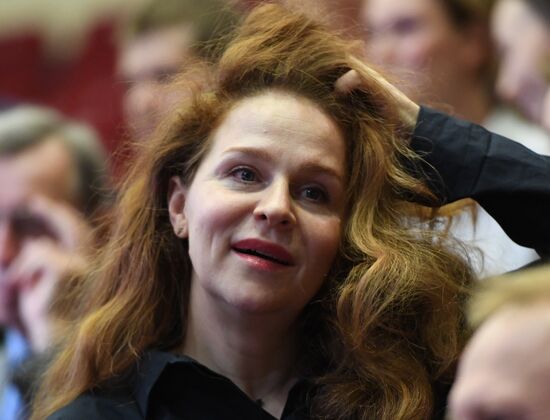 Meeting of Satirikon Theater company