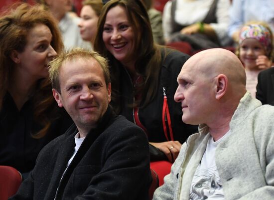 Meeting of Satirikon Theater company