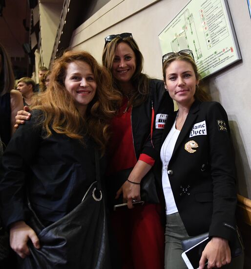 Meeting of Satirikon Theater company