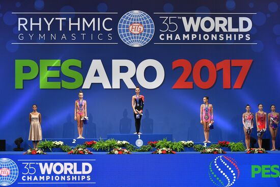 Rhythmic gymnastics. World championships. Day three